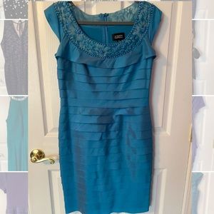 Blue Adriana Papell Dress